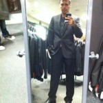 Daddy is suit shopping